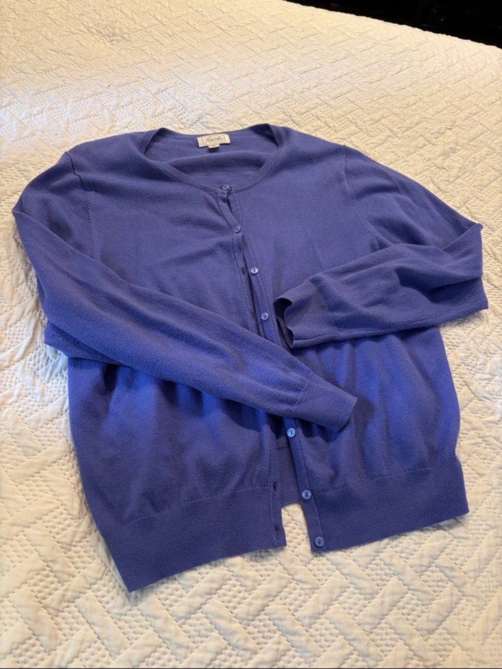 Foxcroft Purple Button-Front woman’s Cardigan XL